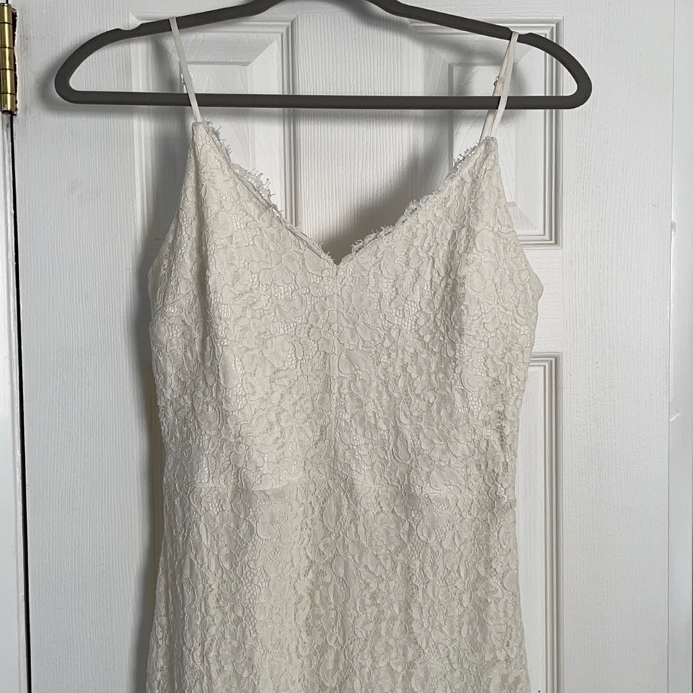 Ivory / white Lace Dress, bridal shower wedding